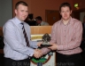Club Secretary Karol Doherty presents Hurling Guest Gregory O'Kane an award